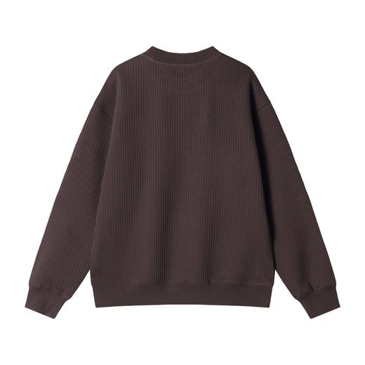 WY652新款时尚个性美式纯色卡通刺绣圆领长袖卫衣情侣百搭宽松 商品图5