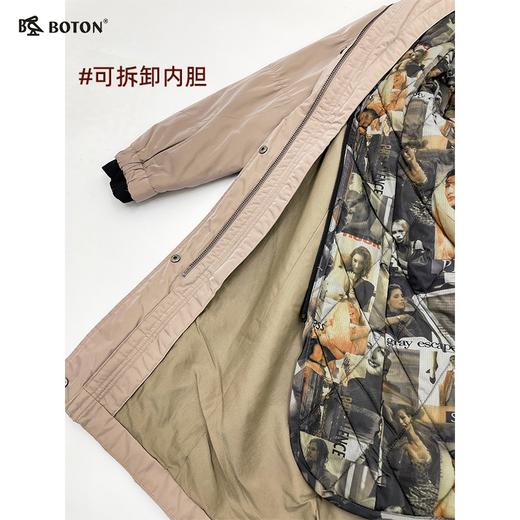 【第2件半价！尾货清仓不退换】波顿女士甩胆甩帽长羽绒LJ657 商品图3