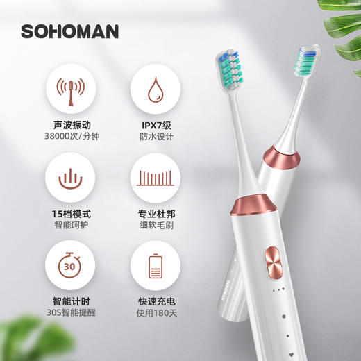 🎁索哈曼SOHOMAN 电动牙刷Y1 商品图1