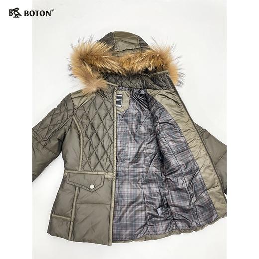 【第2件半价！尾货清仓不退换】波顿女士活毛帽羽绒褛LJ635 商品图5