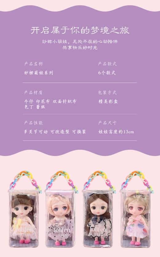 萝莉芬装扮娃娃玩具5033-纱裙娃娃（混发随机） 商品图7