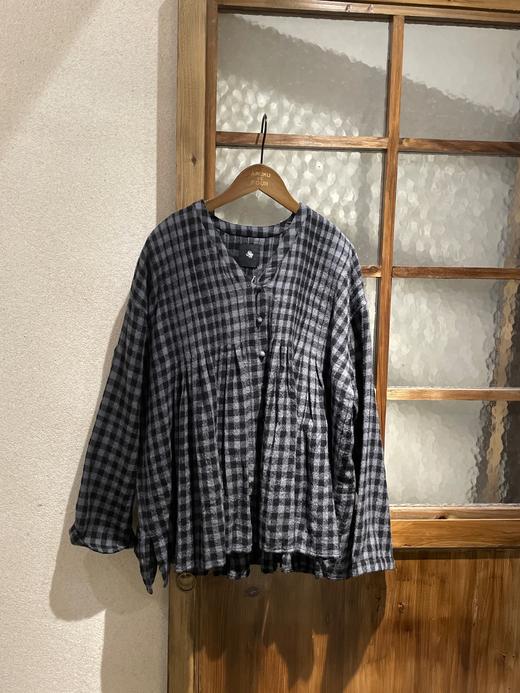 Maison de soil格纹V领衬衫 商品图7