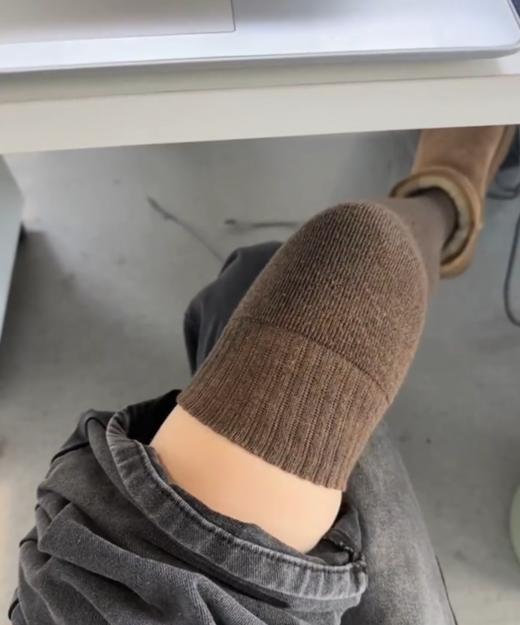 <曾小咸推荐>日韩系毛圈过膝长筒袜 日常88/2双 活动价39.99/2双！【预售款，预计3-15天发货】 商品图9