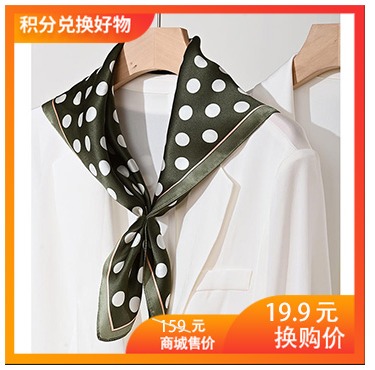波点丝巾