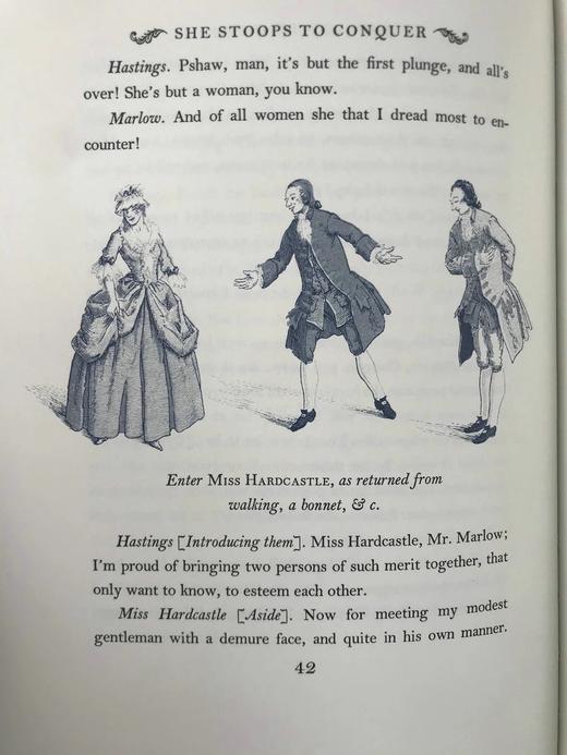 戈德史密斯《屈身求爱》 克莱兰经典插图 豪华皮装16开 商品图11