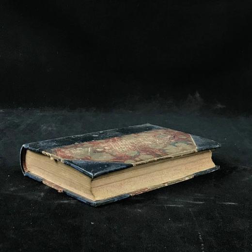 约19世纪中期 笛福《鲁宾逊漂流记》 真皮精装64开 商品图1