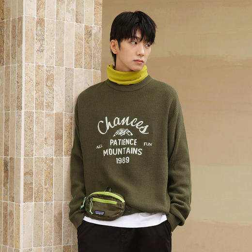 gxg.jeans男装秋季主题设计低领针织衫JEX12000813 商品图1