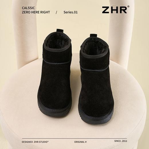 ZHR则则加绒内增高雪地靴厚底防滑女靴冬季新款百搭保暖短筒棉鞋 商品图9
