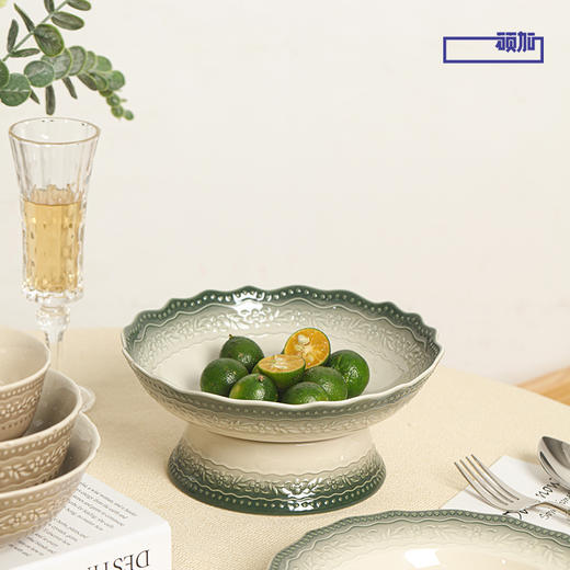 【顺祥陶瓷】碗碟套装家用中式餐具 釉下彩 黛翡 商品图3