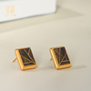 天然芽庄白奇楠|错金耳钉 沉水级|耳畔·奢华风情|SP10311 商品缩略图0