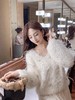 张心子【樱花白茶】仙女慵懒风宽松弹力手工羽毛毛衣 U2411095 商品缩略图9