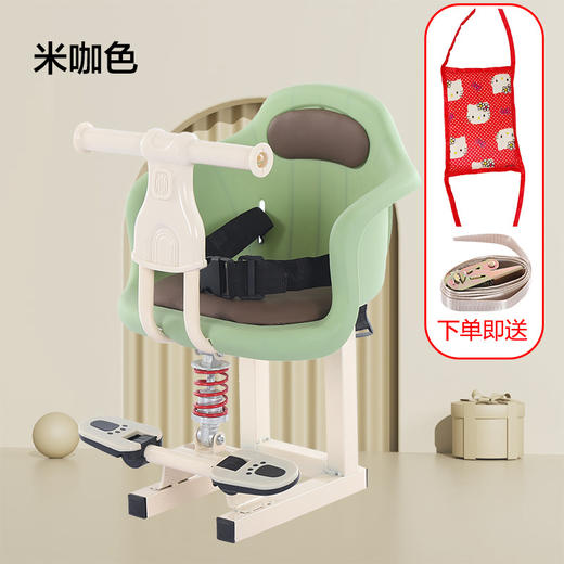 【电动车前置座椅，宝宝舒适出行】电动车儿童座椅 前置宝宝坐椅摩托车 婴儿安全凳子 带娃神器雅迪爱玛-QQ 商品图8