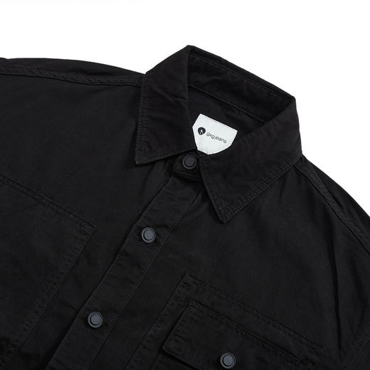 gxgjeans男装秋季夹克男潮流帅气翻领衬衫夹克 商品图2