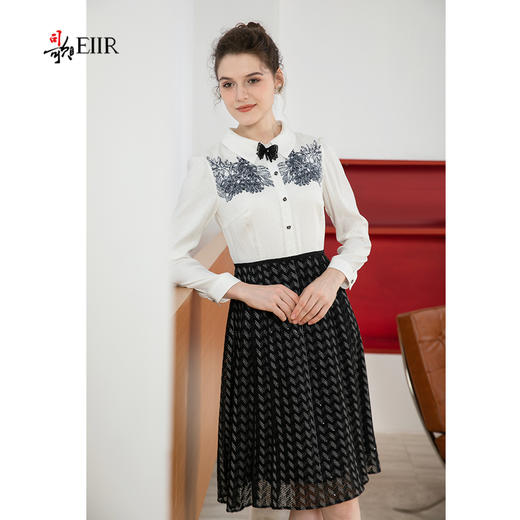 司歌衬衫连衣裙长袖假两件春秋A901047X 商品图4