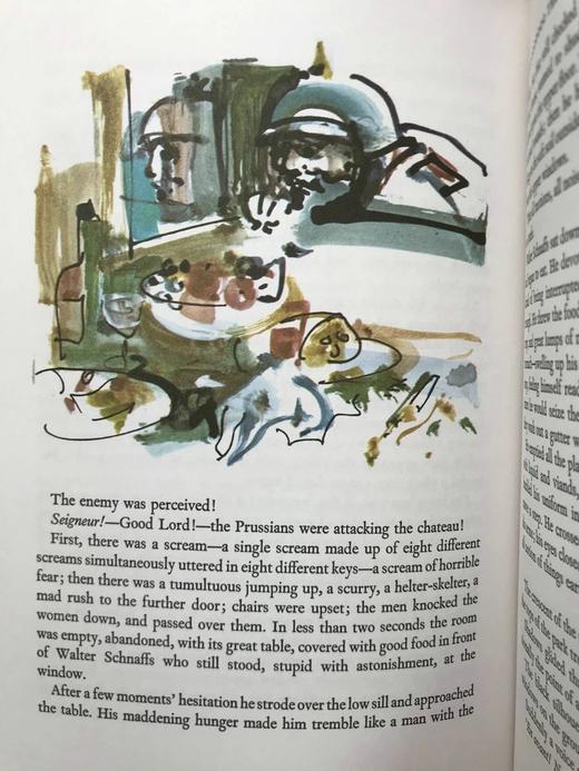 莫泊桑故事集 配多幅水彩画插图 豪华皮装18开 商品图14