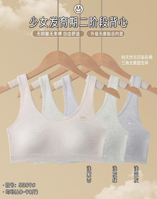 LS竹纤维二阶段少女文胸5389 商品图0