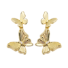 Oflye潮流饰品  耳坠大小双蝴蝶造型耳环精致轻奢高级感耳钉新款 商品缩略图4