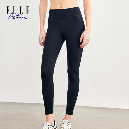 ELLE Active新款瑜伽裤健身高腰打底裤高弹无痕提臀女运动裤紧身 商品图0