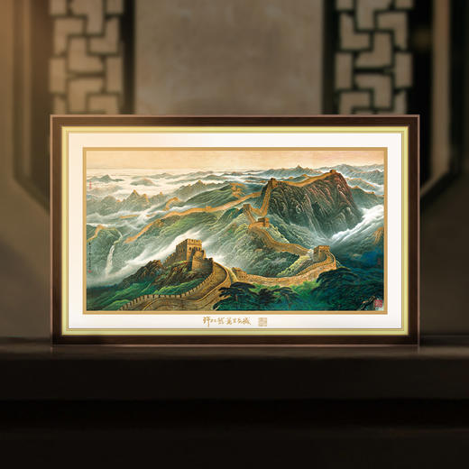 《许仁龙·万里长城》银版画足银999摆件挂画送长辈朋友乔迁礼物 商品图9