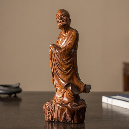 二十世纪 黄花梨雕罗汉像 商品图3