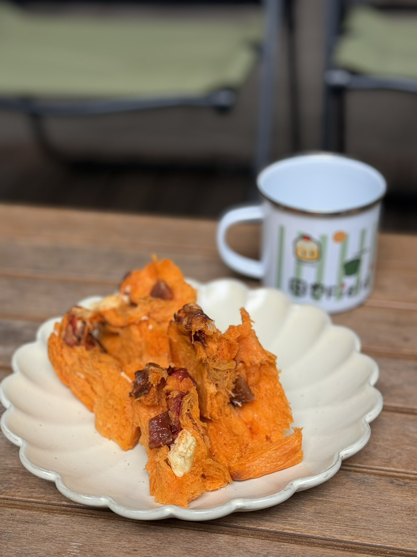 番茄肉松猪肉脯吐司(最后一天) 15:30出炉