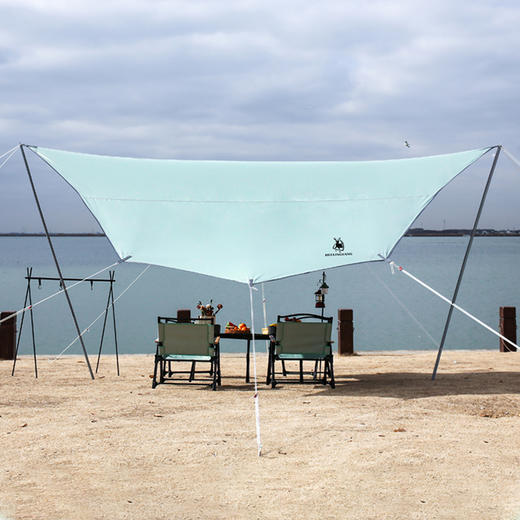 徽羚羊 云凌 八角天幕 黑胶 4.5*6M 绿色HLY-TM-23031 商品图1