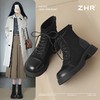 ZHR则则英伦风厚底马丁靴女2024新款时尚潮流百搭显瘦短靴小个子 商品缩略图0