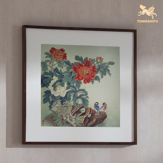 铜师傅 手工錾刻 铜雕画《国色之春》客厅玄关画沙发背景墙装饰画 商品图2