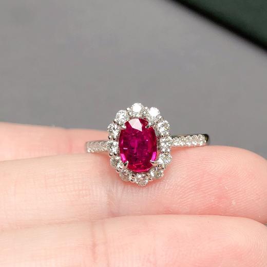 0.77ct刻面红宝石戒指 商品图1