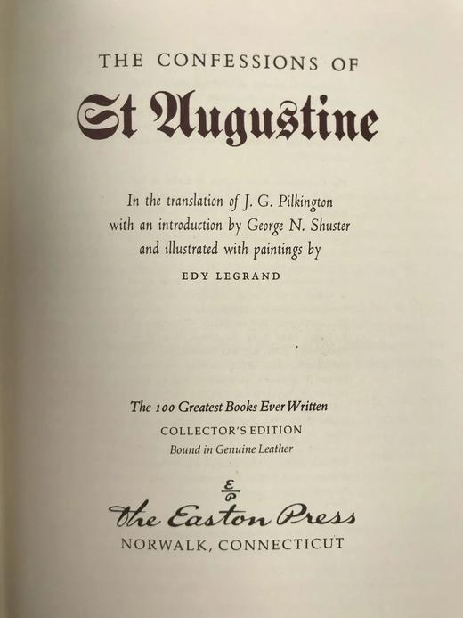 圣奥古斯丁忏悔录 配多幅彩色插图 豪华皮装16开 商品图3