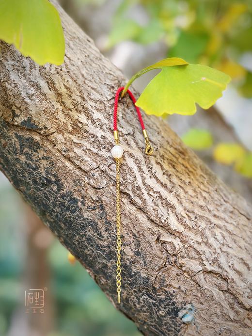 三生石珍珠吉祥红绳手链 商品图1