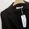 VIVIAN LIU R2457305秋女装新款时尚翻领圆摆两粒扣针织西服外套 商品缩略图3