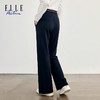ELLE Active【莱赛尔罗马布】微喇叭宽松裤子女阔腿裤休闲针织长裤 商品缩略图4