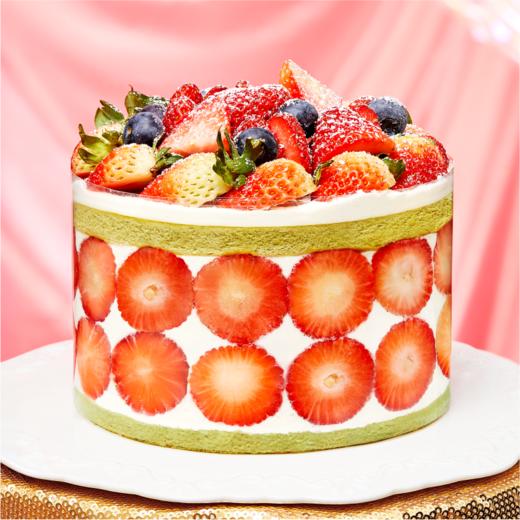 【4英寸】草莓满贯裸蛋糕（2-3人份） 商品图0