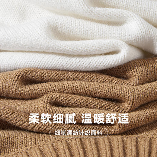 gxg.jeans【4色可选】男装秋冬季基础简约打底衫高领毛衣男J24D11006634 商品图3