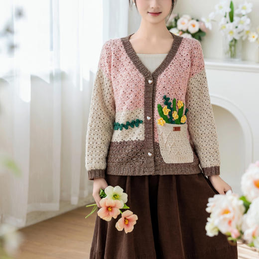 苏苏姐家花遇开衫手工diy衣服钩针编织毛线团材料包 商品图2