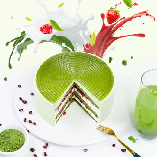 年轮抹茶蛋糕【提前2天预订，下单备注生日日期】 商品图3