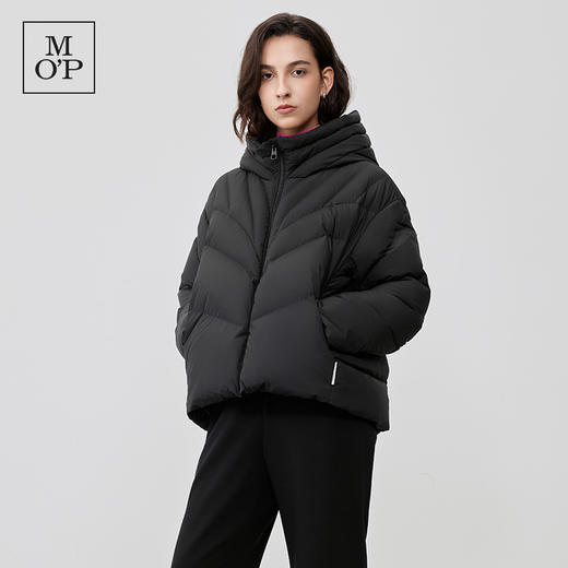 【蒋梦婕同款】Marc O'Polo/MOP冬新款连帽廓形短款羽绒服女 商品图4
