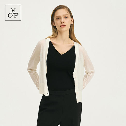 【100%绵羊毛】Marc O'Polo/MOP品牌经典系列美丽诺羊毛开衫女士 商品图0