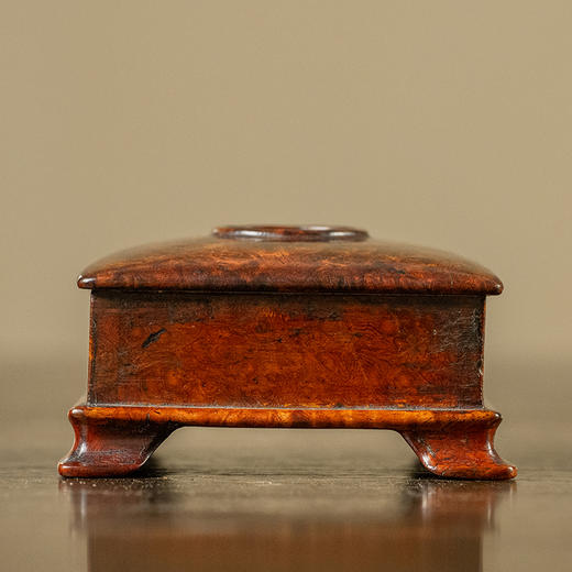 清 瘿木整挖天圆地方水盂 商品图1