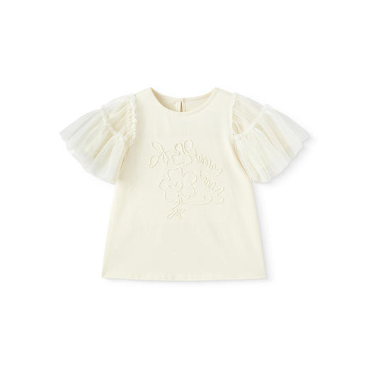 【商场同款】英氏儿童T恤夏季透气休闲女童短袖T恤上衣2025新款 商品图4