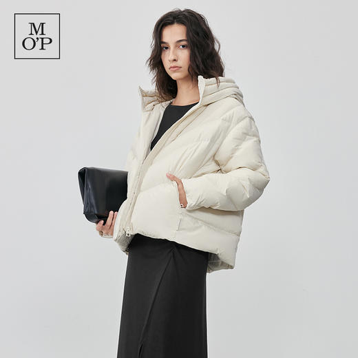 【蒋梦婕同款】Marc O'Polo/MOP冬新款连帽廓形短款羽绒服女 商品图3