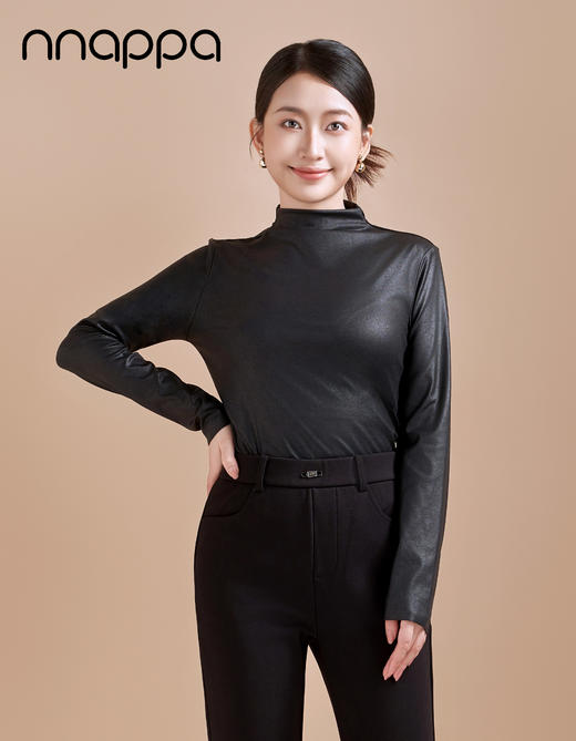 雪花纹半高领长袖7239 商品图0