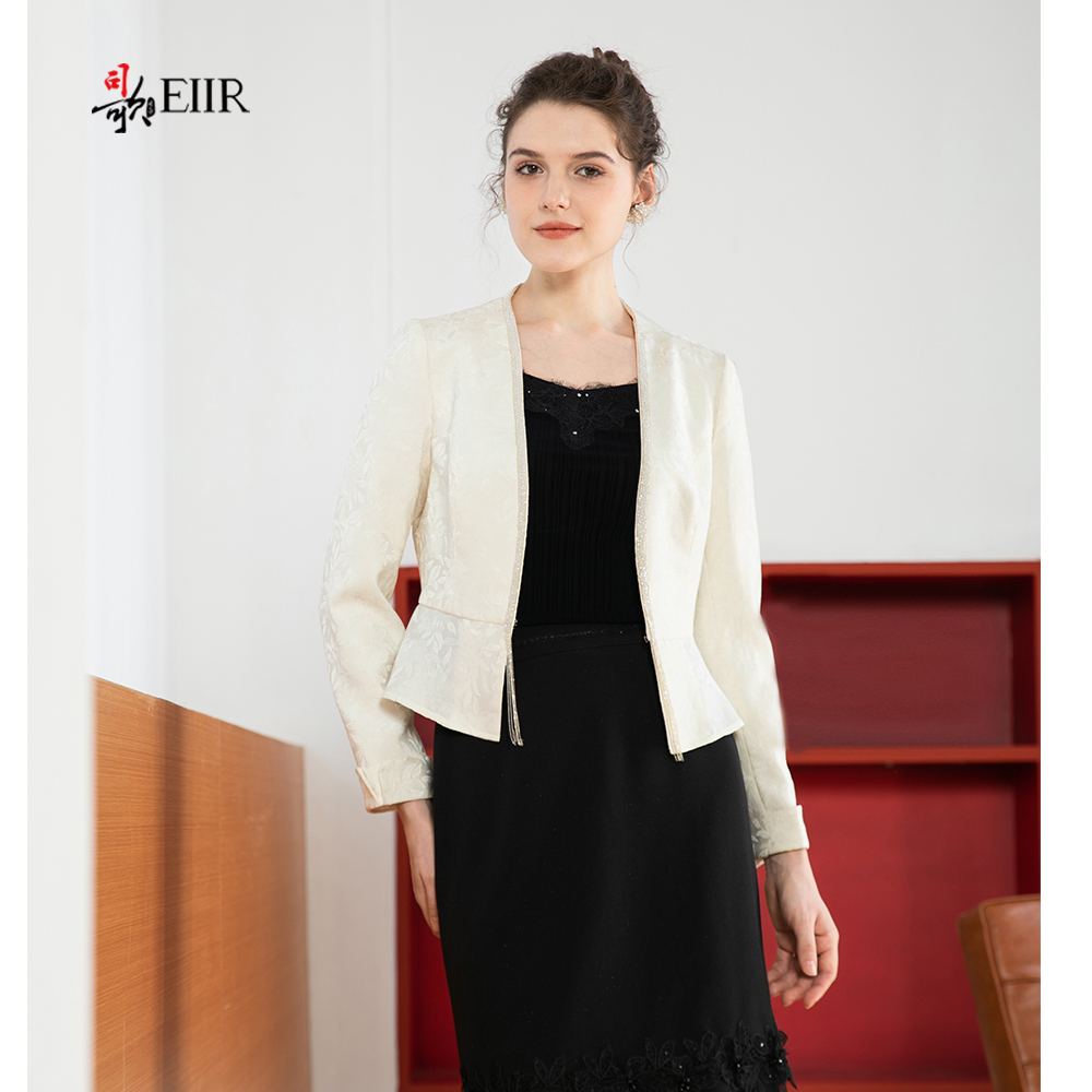 司歌提花国风长袖外套春秋正式场合B901221X