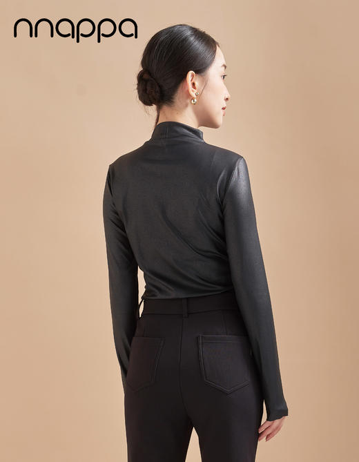 雪花纹半高领长袖7239 商品图1