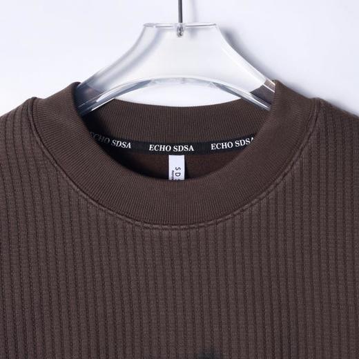 WY652新款时尚个性美式纯色卡通刺绣圆领长袖卫衣情侣百搭宽松 商品图2