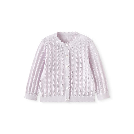 【商场同款】英氏儿童毛衣春长袖女童纯棉针织衫2025新款开衫外套 商品图4