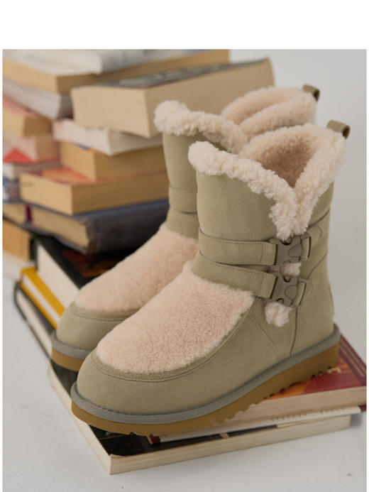 Teenie Weenie小熊撞色雪地靴女秋冬鞋TTAP24FV10X 商品图3
