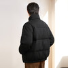 gxgjeans男装冬季热卖90白鸭绒黑色短款立领华夫格羽绒服男 商品缩略图2