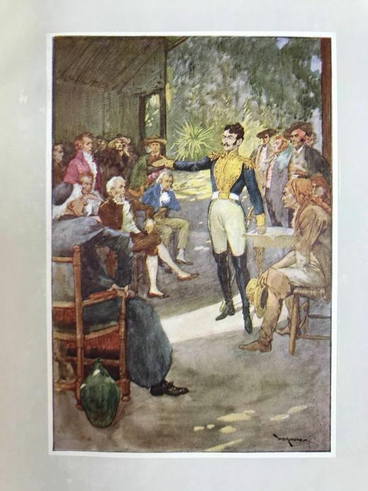 约20世纪早期 亚瑟·奎勒·库奇爵士《荣誉点名》 9幅彩色插图 漆布精装18开 商品图5